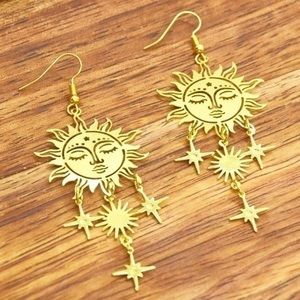 Chandelier Sun Earrings